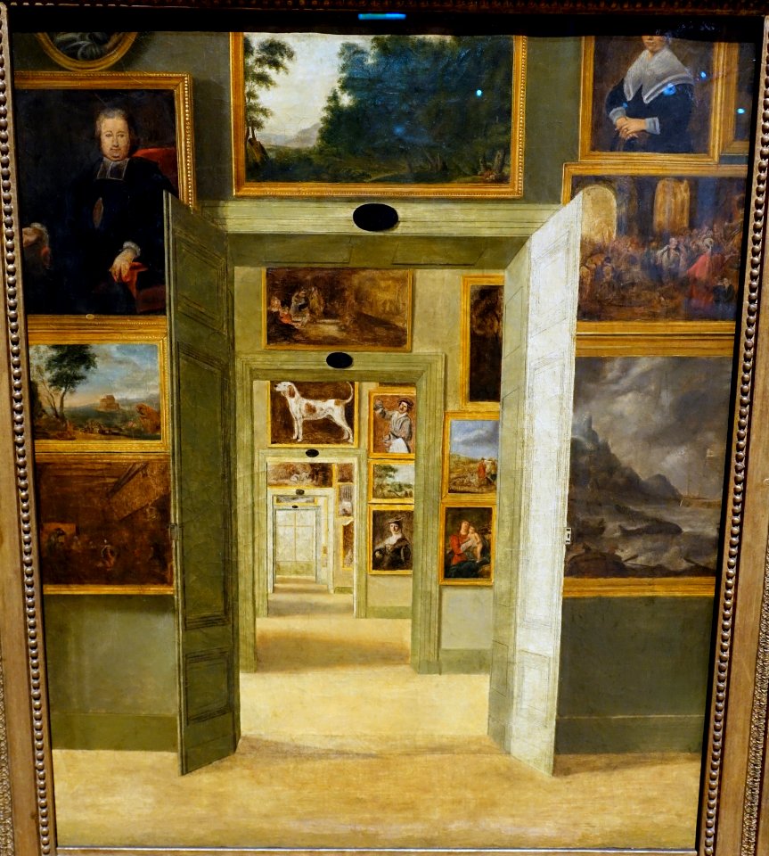 The Painting Gallery in Darmstadt Castle, by Philipp Bender, Darmstadt, 1824-1830, oil on canvas - Hessisches Landesmuseum Darmstadt - Darmstadt, Germany - DSC01260