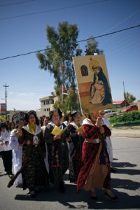 The parade and festival for Palm Sunday in 2018 in alQosh, a Chaldean Catholic town 11