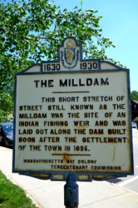 The Milldam memorial - Concord, MA -DSC07040