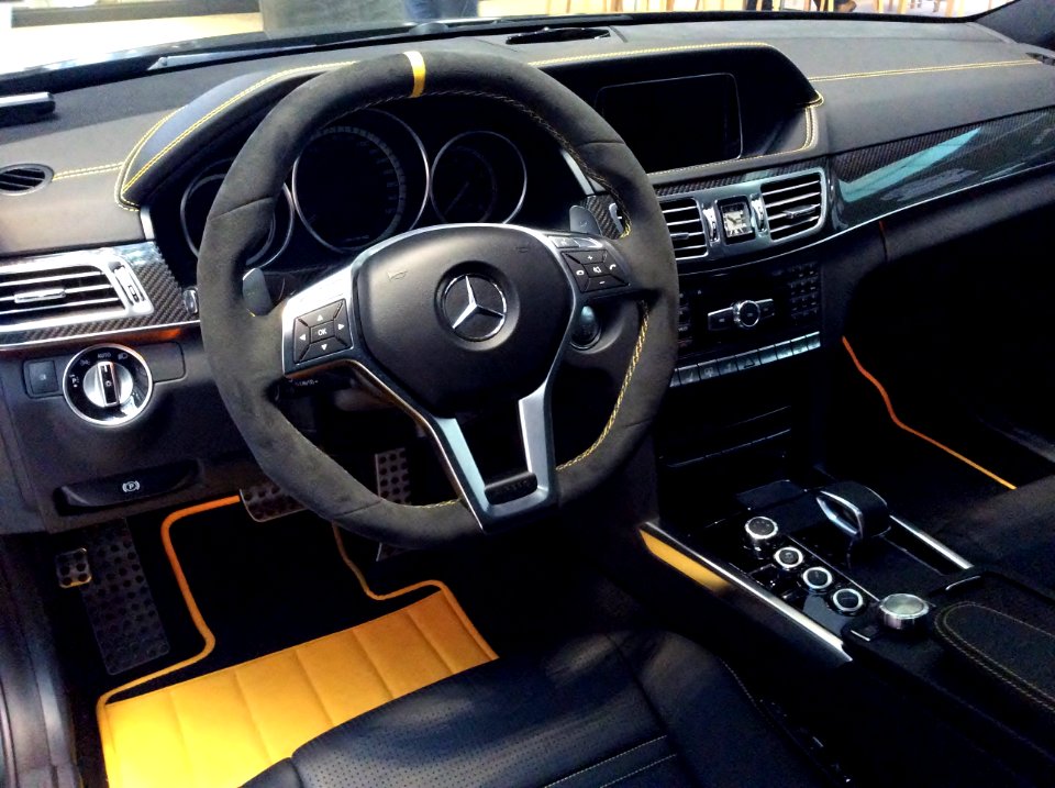 The interior of Mercedes-Benz W212 E63 AMG S 4MATIC Performance Studio Special