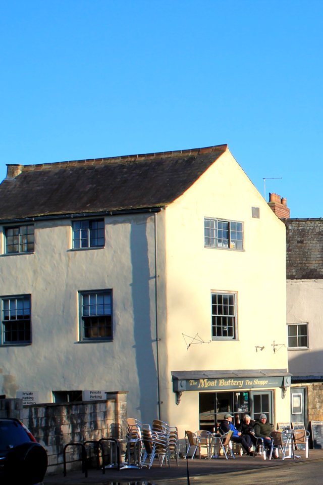 The Moat Cafe With Wall To Right