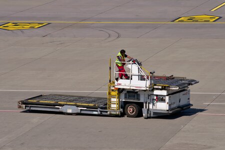 Work tractor airport tractor