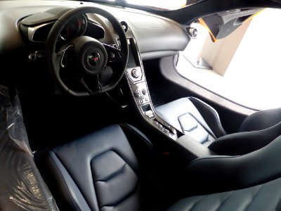 The interior of McLaren MP4-12C COUPE