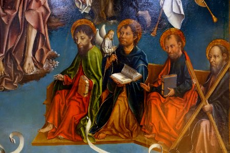 The Last Judgment by Fernando Gallego, Francisco Gallego, and workshop, detail, 1480-1488, oil on panel - University of Arizona Museum of Art - University of Arizona - Tucson, AZ - DSC08399