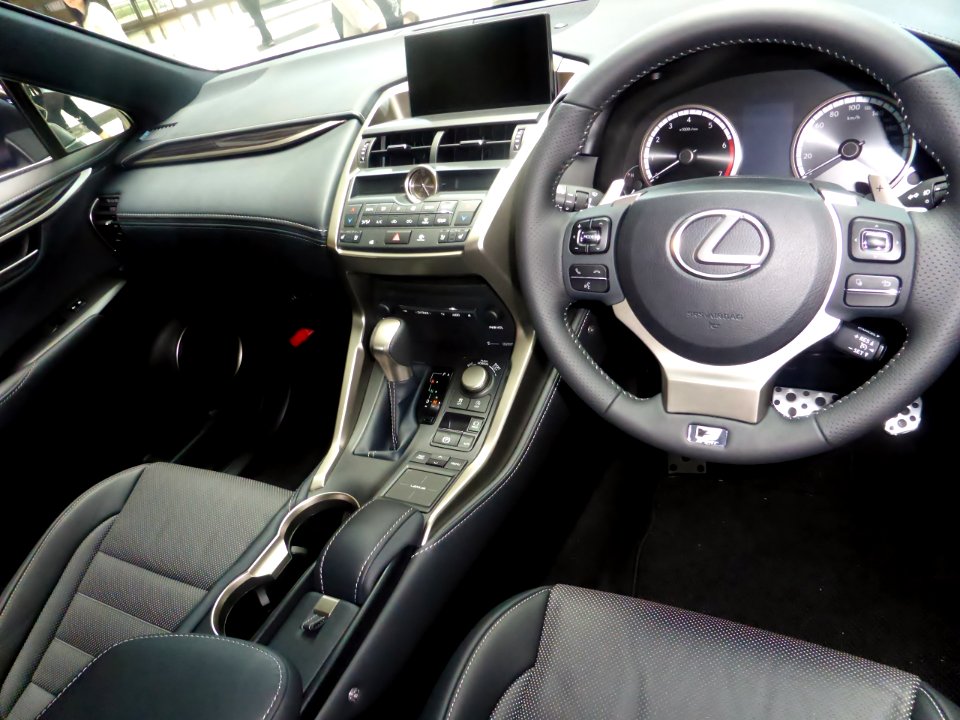 The interior of Lexus NX200t F SPORT PROTOTYPE