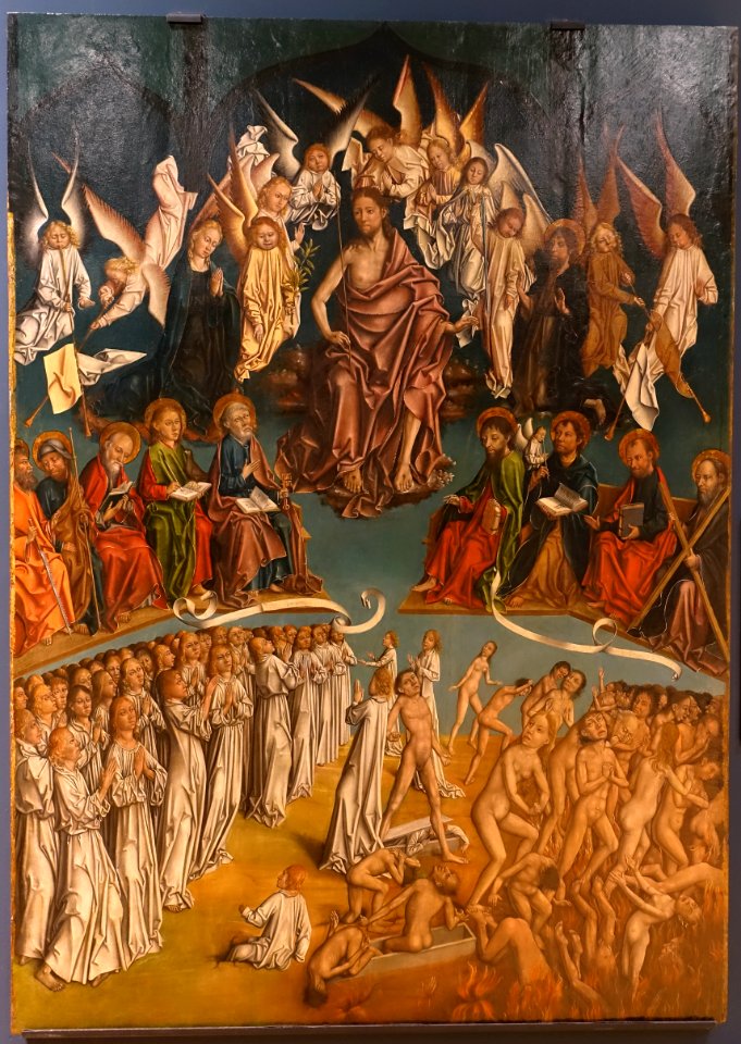 The Last Judgment by Fernando Gallego, Francisco Gallego, and workshop, 1480-1488, oil on panel - University of Arizona Museum of Art - University of Arizona - Tucson, AZ - DSC08396