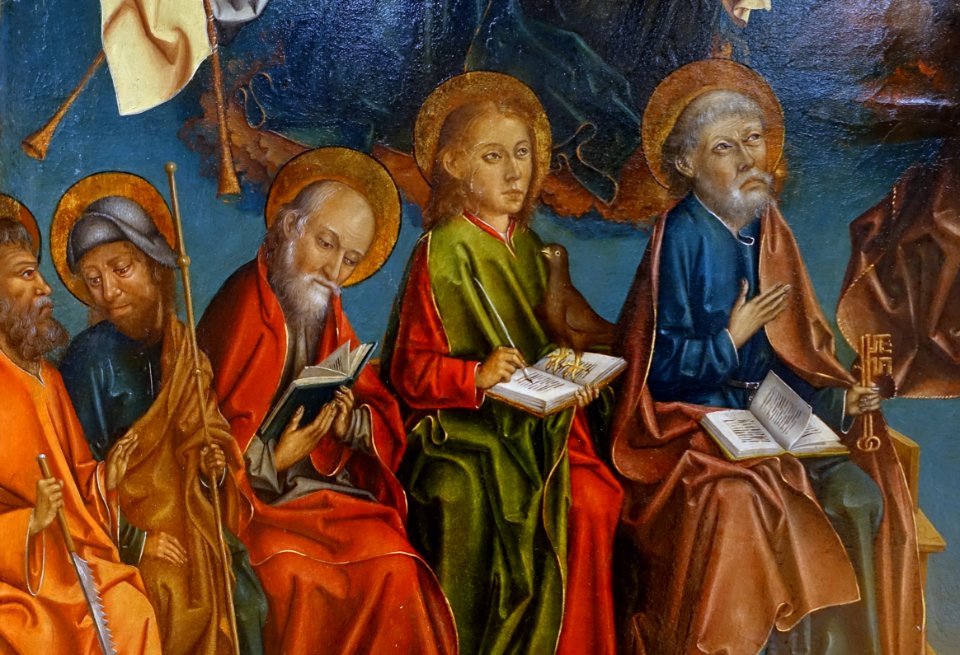 The Last Judgment by Fernando Gallego, Francisco Gallego, and workshop, detail, 1480-1488, oil on panel - University of Arizona Museum of Art - University of Arizona - Tucson, AZ - DSC08398