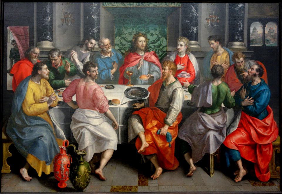 The Last Supper by Marten de Vos, c. 1550 to early 1600s, oil on canvas - National Museum of Western Art, Tokyo - DSC08060