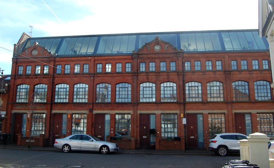 The Old Maynards Sweet Factory, 80 Stoneham Road, Poets' Corner, Hove (March 2020) (1)