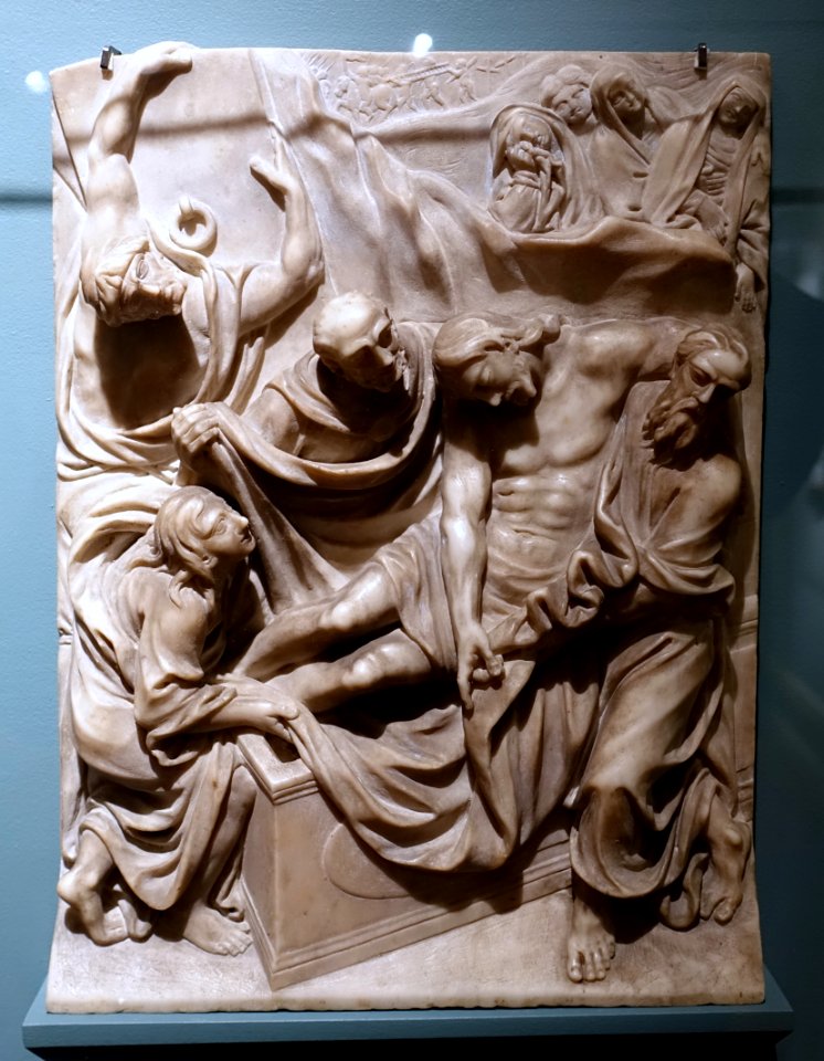 The Entombment, Spanish, c. 1540-1560, alabaster - Middlebury College Museum of Art - Middlebury, VT - DSC08087