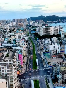 The junction of Tielu Zhong Road and Yingbin Road, Sanya