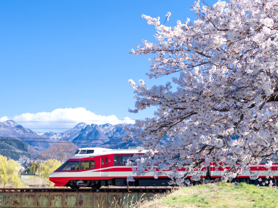 The northern Shinano in spring