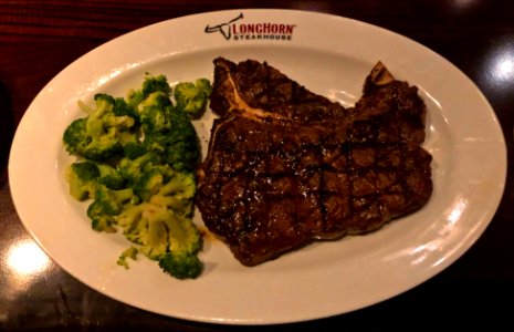 The Longhorn (porterhouse) steak photo