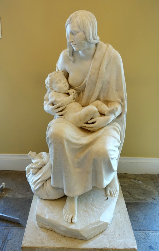 The Distressed Mother by Sir Richard Westmacott, 1822, marble - Bowood House - Wiltshire, England - DSC00735