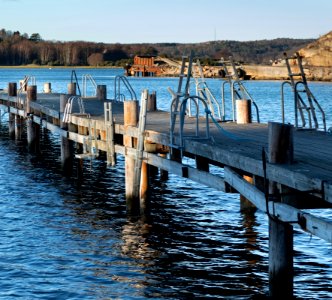 The jetty with the ladders 1 photo