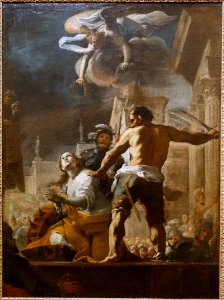 The Martyrdom of Saint Catherine, by Mattia Preti, c. 1657-1659, oil on canvas - Blanton Museum of Art - Austin, Texas - DSC07936