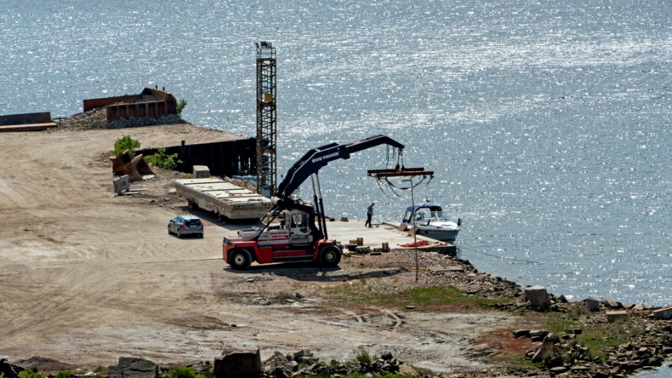 The old quay in Rixö quarry