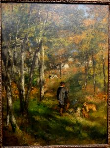 The Painter Le Coeur Hunting in the Fontainebleau Forest, by Pierre-Auguste Renoir, 1866, oil on canvas - Museu de Arte de São Paulo - DSC07256