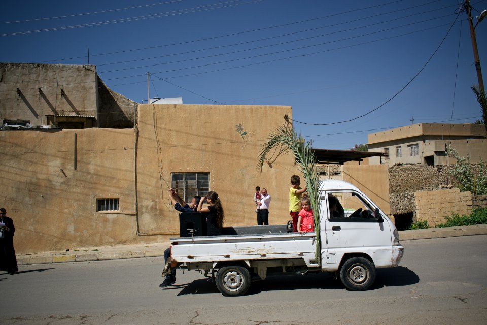 The parade and festival for Palm Sunday in 2018 in alQosh, a Chaldean Catholic town 20