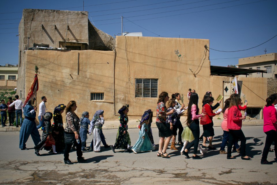 The parade and festival for Palm Sunday in 2018 in alQosh, a Chaldean Catholic town 21