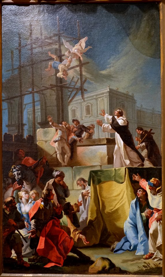 The Miracle of Saint Dominic, by Biagio Bellotti, c. 1750, oil on canvas - Blanton Museum of Art - Austin, Texas - DSC08086