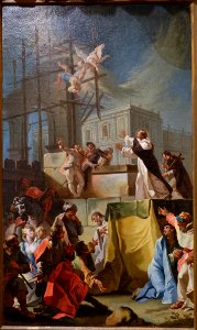 The Miracle of Saint Dominic, by Biagio Bellotti, c. 1750, oil on canvas - Blanton Museum of Art - Austin, Texas - DSC08086