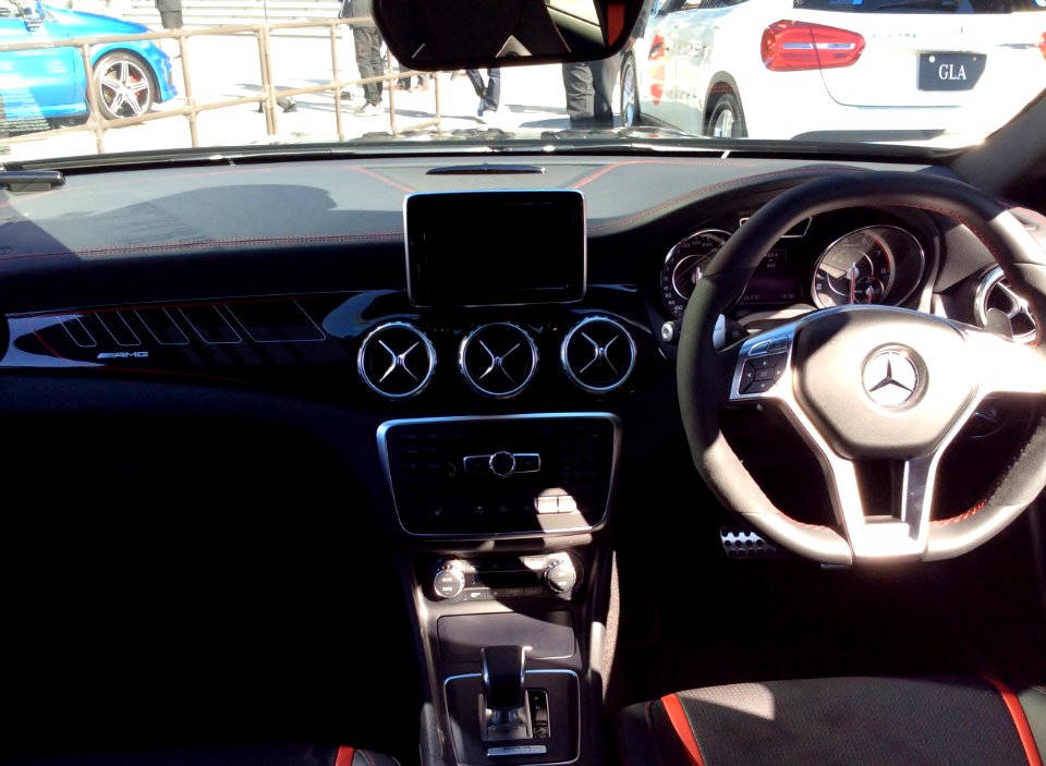 The interior of Mercedes-Benz GLA45 AMG 4MATIC Edition 1 (X156)