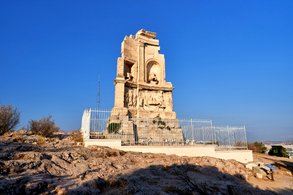 The Monument of Philopappos on July 25, 2019