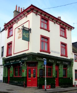 The Heart and Hand pub, North Road, North Laine, Brighton (November 2015)
