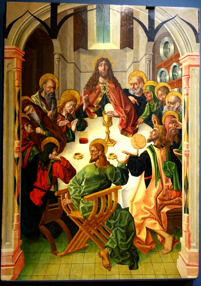 The Last Supper by Maestro Bartolomé and workshop, 1480-1488, oil on panel - University of Arizona Museum of Art - University of Arizona - Tucson, AZ - DSC08368