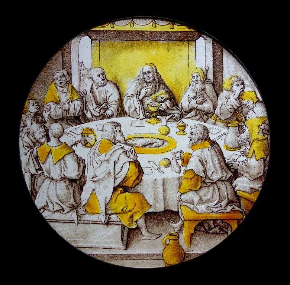The Last Supper, Leuven, c. 1525, stained glass - Museum M - Leuven, Belgium - DSC05007