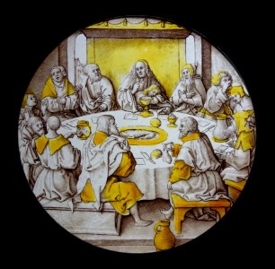 The Last Supper, Leuven, c. 1525, stained glass - Museum M - Leuven, Belgium - DSC05007