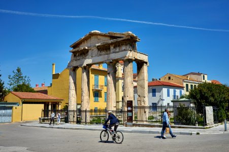The Gate of Athena Archegetis on April 17, 2020