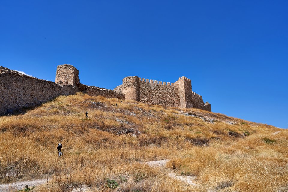 The fortifications of the Castle Larissa of Argos on September 5, 2020