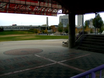 The Forks North Portage Partnership Festival Park and Stage in Winnipeg, Manitoba