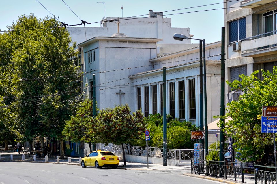The First Evangelical Church in Athens on August 11, 2020