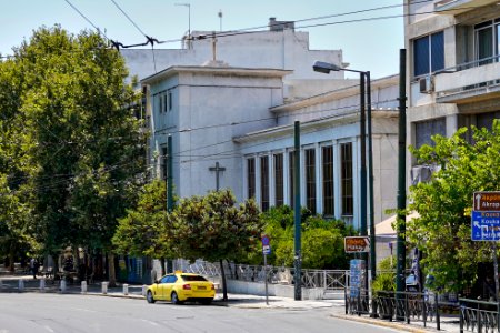 The First Evangelical Church in Athens on August 11, 2020