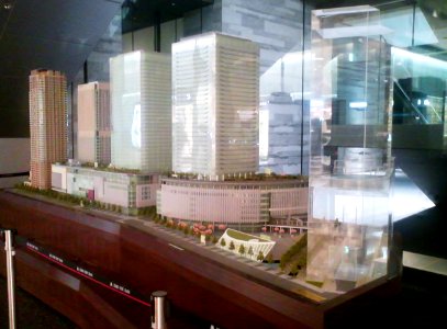 The model of Grand Front Osaka & NORTH GATE BUILDING