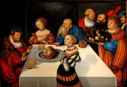 The Feast of Herod by Lucas Cranach the Elder, 1531, oil on panel - Wadsworth Atheneum - Hartford, CT - DSC05010