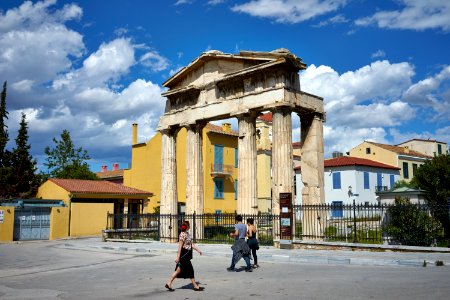 The Gate of Athena Archegetis on May 3, 2020