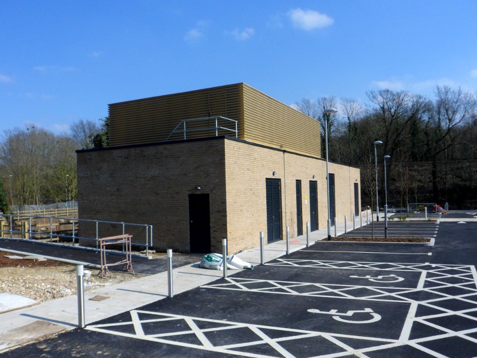 The Keep, Woollards Field, Brighton (April 2013) (Building in Car Park)