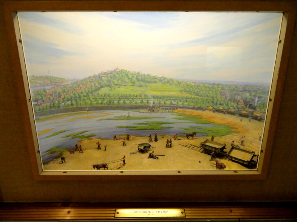 The Filling-in of Back Bay, 1858 - New England Life Insurance Company, Boston - DSC08177