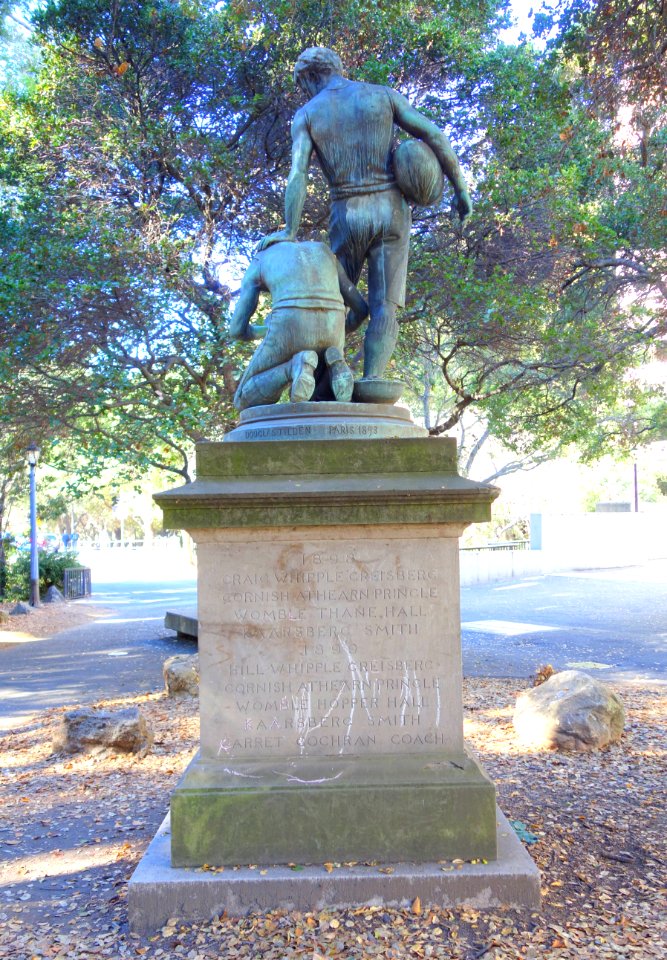 The Football Players by Douglas Tilden, view 3 - University of California, Berkeley - DSC04930