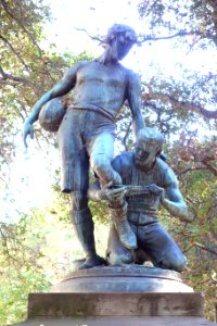 The Football Players by Douglas Tilden, view 2 - University of California, Berkeley - DSC04938