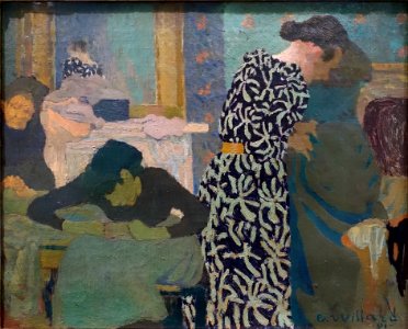 The Flowered Dress, by Edouard Vuillard, 1891, oil on canvas - Museu de Arte de São Paulo - DSC07358