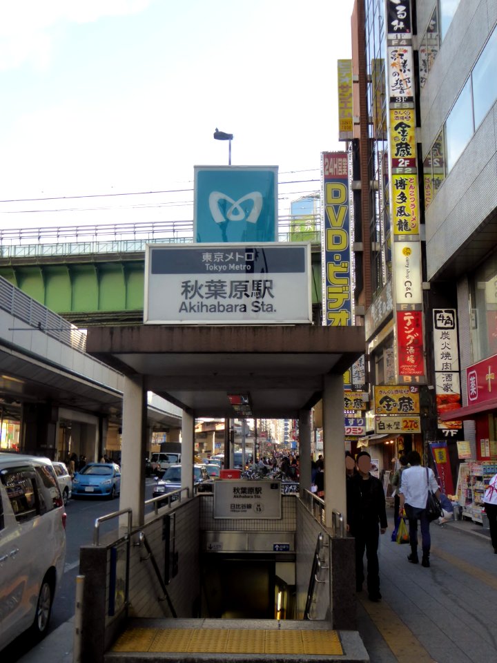The gate of Tokyo Metro Akihabara Station