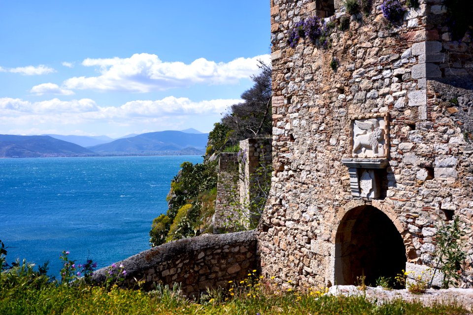 The fortifications of the Akronafplia on 30 March 2019