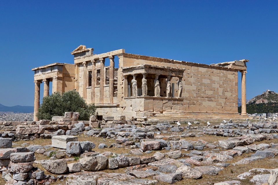 The Erechtheion on July 30, 2020