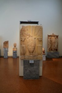 The Grave Stele of Panaitios. 4th cent. B.C photo