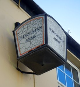 The Foundry pub, 13–14 Foundry Street, North Laine, Brighton (February 2018) (Decorative Lantern)